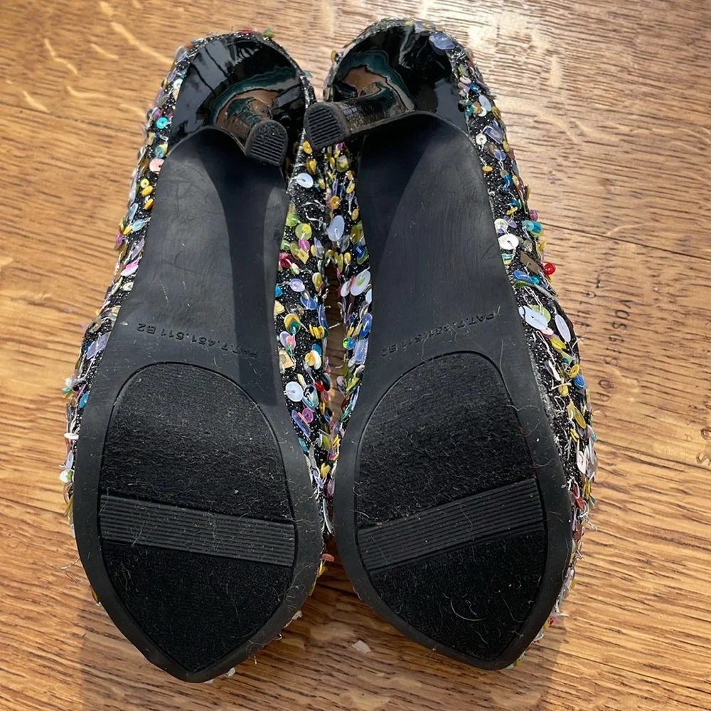 NWOT | Carlos Platform Sequin Heels | Sz 6.5
